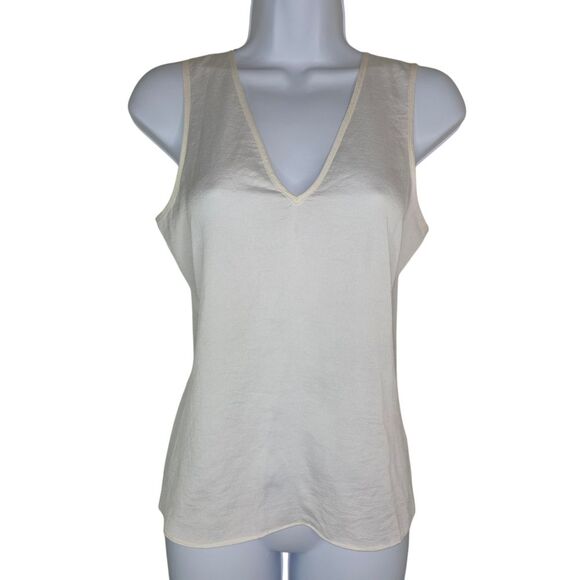 Express Semi Sheer Cream Split Back Tie Tank Top Camisole Size XS - Picture 1 of 5